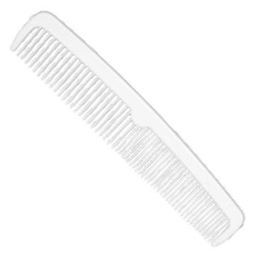 Pieptan, 13 cm, alb, ambalat in plic de celofan si plic carton (1 bucata)