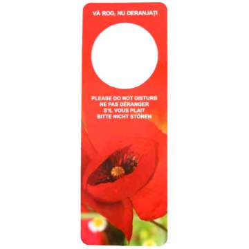 Semn usa camera hotel - NU DERANJATI (1 bucata)