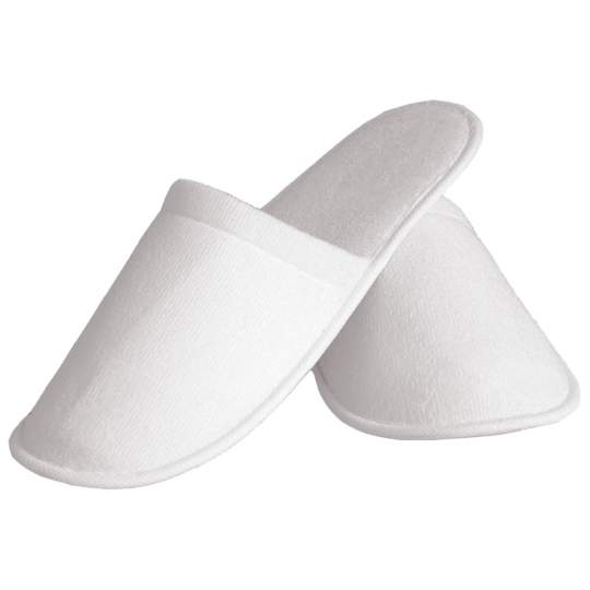 Papuci albi frotir hotel spa inchisi la degete (1 pereche) Papuci albi frotir hotel spa inchisi la degete (1 pereche)