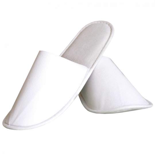 Papuci hotel talpa frotir si fata PPSB inchisi la degete, albi (50 perechi)