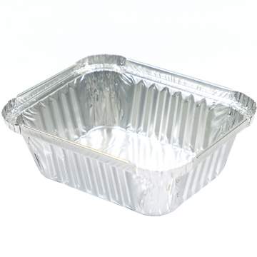 Caserola aluminiu, 430 ml, 13x10.5x4 cm (100 bucati)