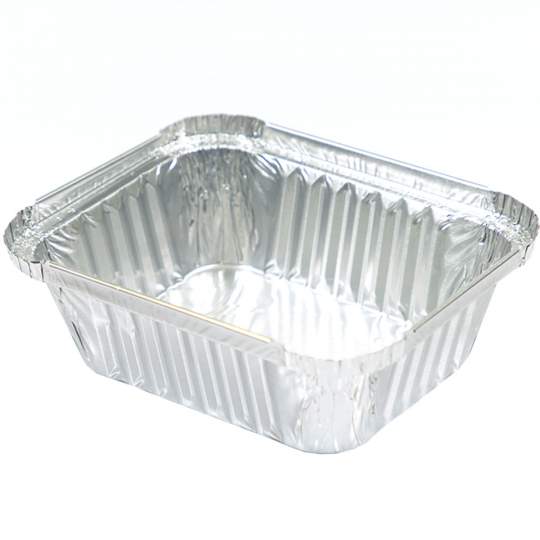 Caserola aluminiu, 430 ml, 13x10.5x4 cm (100 bucati)