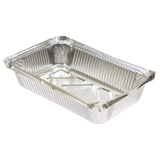 Caserola aluminiu, 750 ml, 19.4x17.2x3.7 cm (100 bucati)