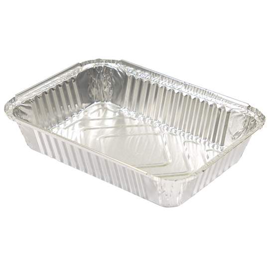 Caserola aluminiu, 925 ml, 20.8x15.8x3.5 cm (100 bucati)