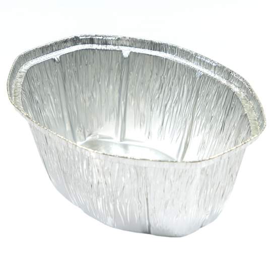 Caserola ovala aluminiu, 2400 ml, 25.5x19.5x9 cm (100 bucati)