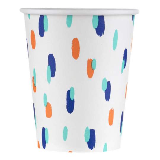 Pahar bio artwork, PLA + carton, 240 ml (300 bucati/bax)