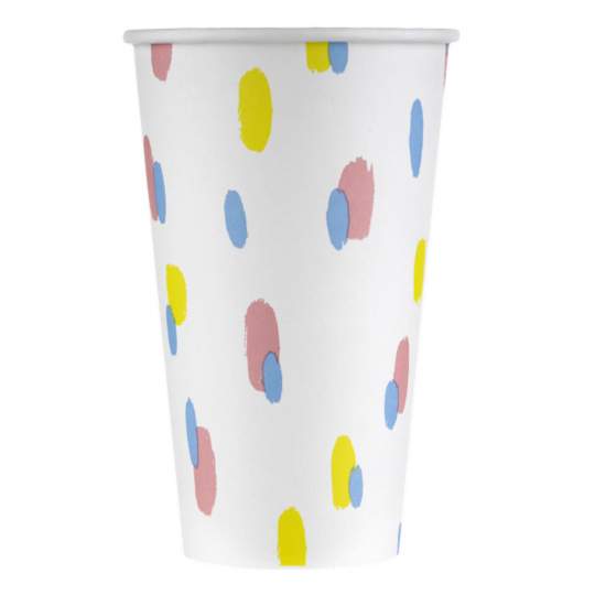 Pahar bio artwork, PLA + carton, 480 ml (300 bucati/bax)