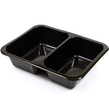 Caserola termosudare cu doua compartimente, 22.7x17.8x5 cm (50 bucati)