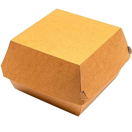 Cutie kraft mare hamburger, 15x16x10 cm (100 bucati)