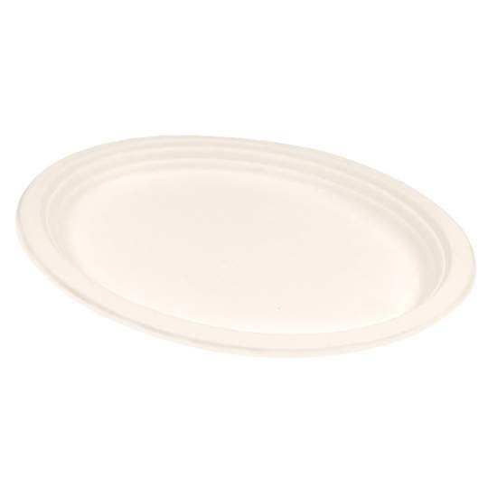 Farfurie bio, ovala, 31.8x25.5 cm (50 bucati)