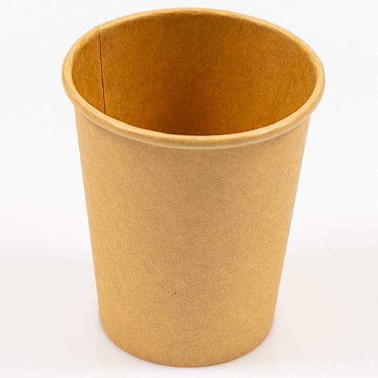 Pahar carton kraft, 280 ml, diametru 8 cm (50 bucati)