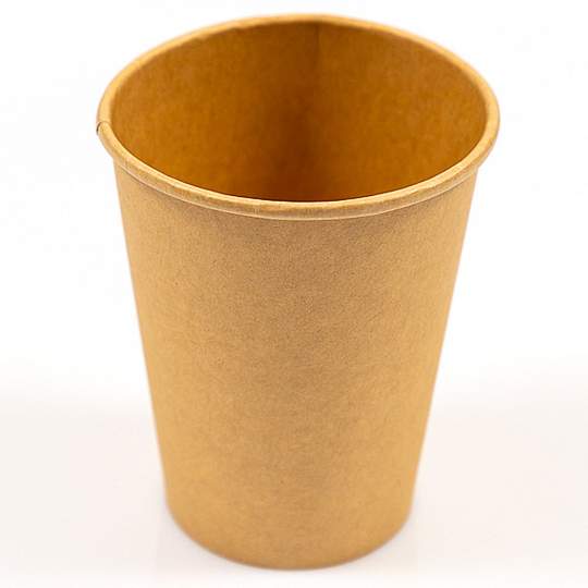 Pahar carton kraft, 330 ml, diametru 8 cm (50 bucati)