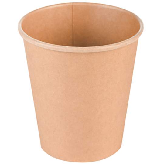 Pahare 360ml kraft biodegradabile din carton PLA (1000 bucati)