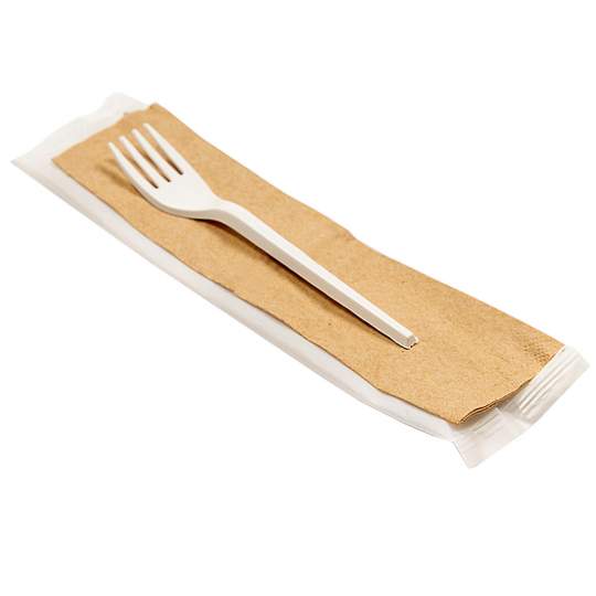 Set tacam bio (furculita, servetel) (100 bucati)