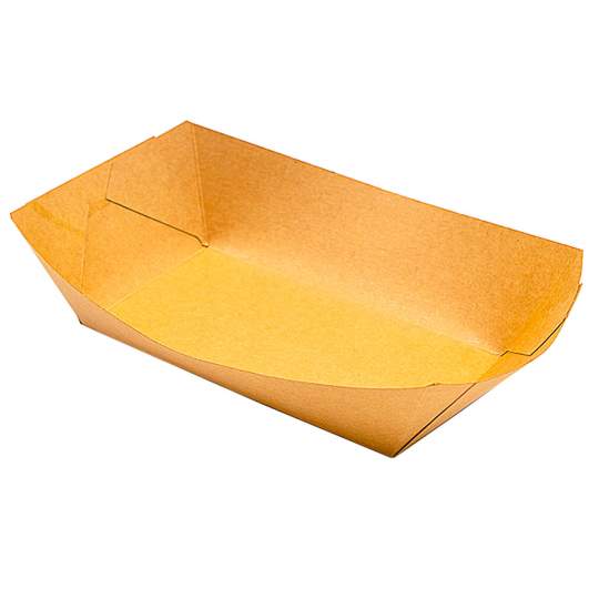 Tavita carton kraft, 1000 ml, 25x18x5.7 cm (250 bucati)
