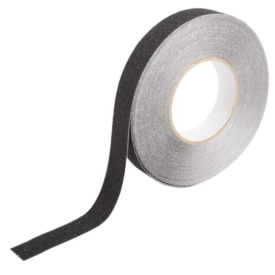 Banda antialunecare neagra autoadeziva dimensiune 2.5cm x 15m