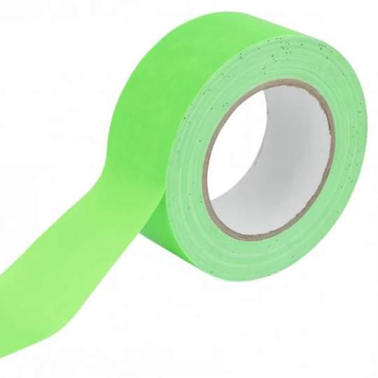 Banda marcare / delimitare fosforescenta autoadeziva dimensiune 5cm x 25m