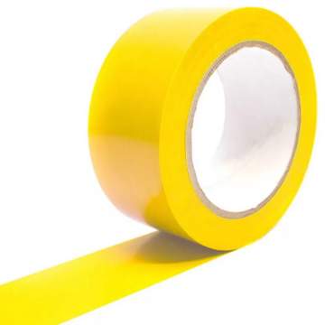 Banda marcare / delimitare galben autoadeziva dimensiune 5cm x 30m