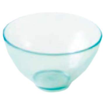 Bol de mixare din PVC, mediu (105x57mm) albastru transparent (1 bucata)