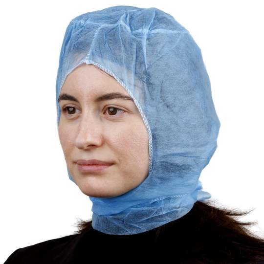 Bonete medicale tip cagula, cu legaturi, din material netesut PPSB (100 bucati)