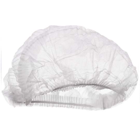 Bonete medicale albe cu elastic, din PPSB, diametru 46cm (100 bucati)