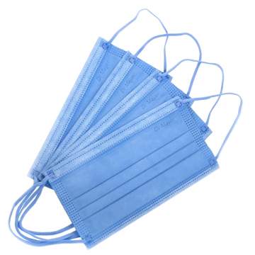 Masti medicale 3 pliuri, 4 straturi, cu elastic - Dr. Mayer - diverse culori (50 bucati)