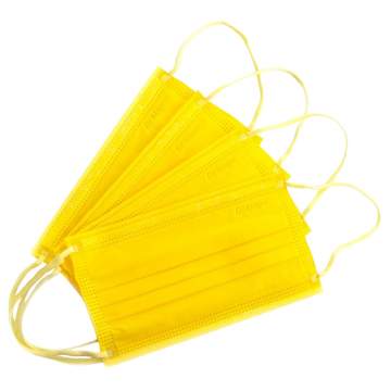 Masti medicale 3 pliuri, 4 straturi, cu elastic - Dr. Mayer - diverse culori (50 bucati)