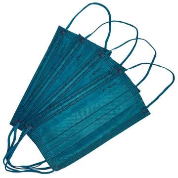 Masti medicale 3 pliuri, 4 straturi, cu elastic - Dr. Mayer - diverse culori (50 bucati)