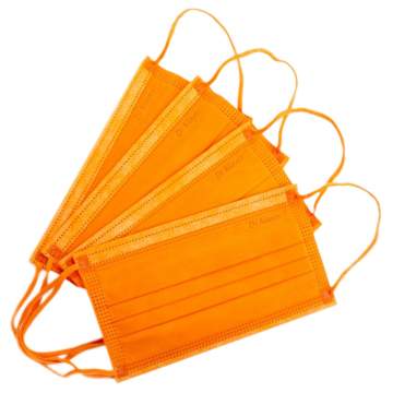 Masti medicale 3 pliuri, 4 straturi, cu elastic - Dr. Mayer - diverse culori (50 bucati)