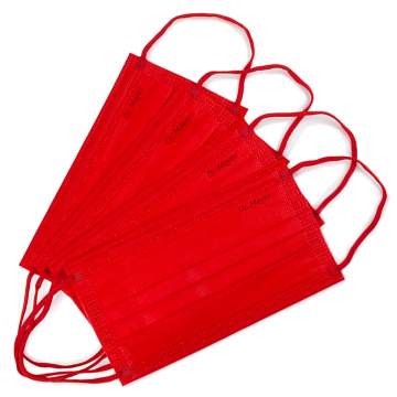 Masti medicale 3 pliuri, 4 straturi, cu elastic - Dr. Mayer - diverse culori (50 bucati)