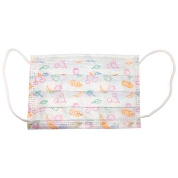 Masca protectie copii, de unica folosinta, 3 pliuri si 3 straturi cu elastic (50 bucati)