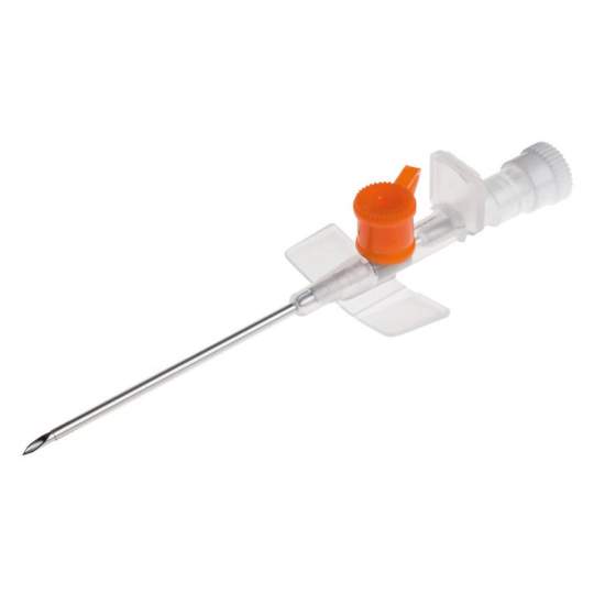 Branule cu valva si cateter 14G portocaliu (100 bucati)