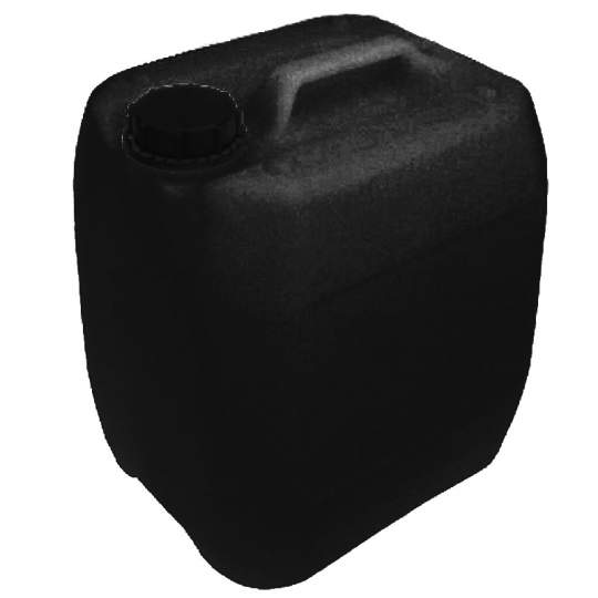 Bidon plastic negru 20 l, cu capac, o gura