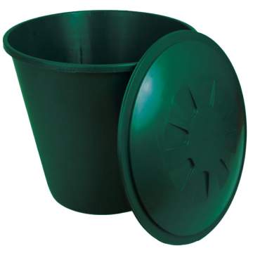 Butoi 300 L verde, cu capac Pavia