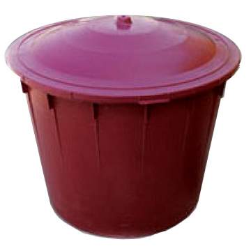 Butoi 300 L verde/visiniu cu capac Talia