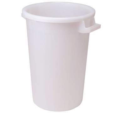 Bidon / tomberon cu manere, fara capac, 100 litri alb