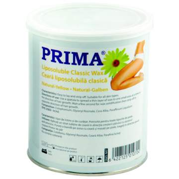 Ceara liposolubila naturala galbena, cutie 800gr (1 bucata) + CADOU 20 spatule