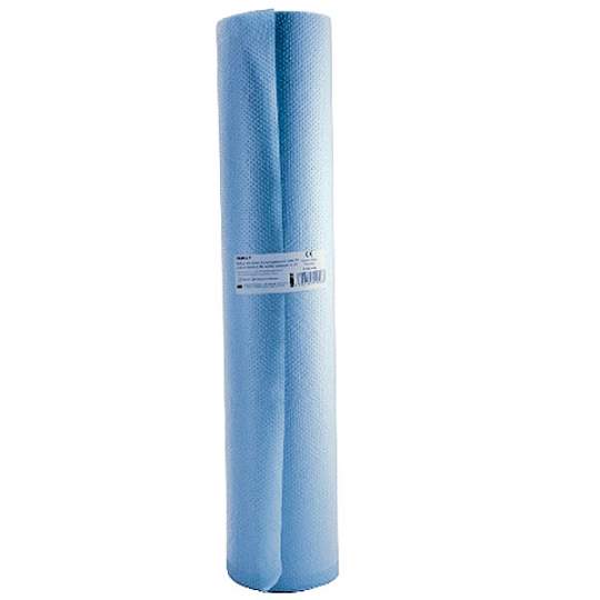 Role cearceaf pat 60cm x 50m hartie impermeabila Albastra 100% celuloza, 130 foi x 38.5cm (1 bucata)