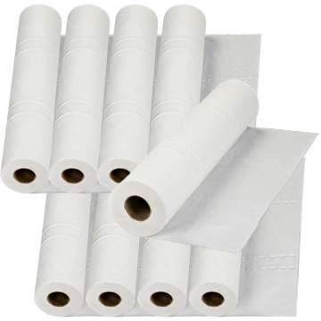 Role cearsaf hartie alba, 2 straturi, 50cm x 50m (1 bax - 9 role)