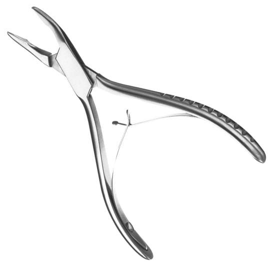 Ciupitor de os Friedman 14cm lungime, curbat la 30 grade, otel inoxidabil