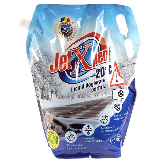 Lichid parbriz iarna -20C JetXpert fara teflon, fara metanol (4 litri)