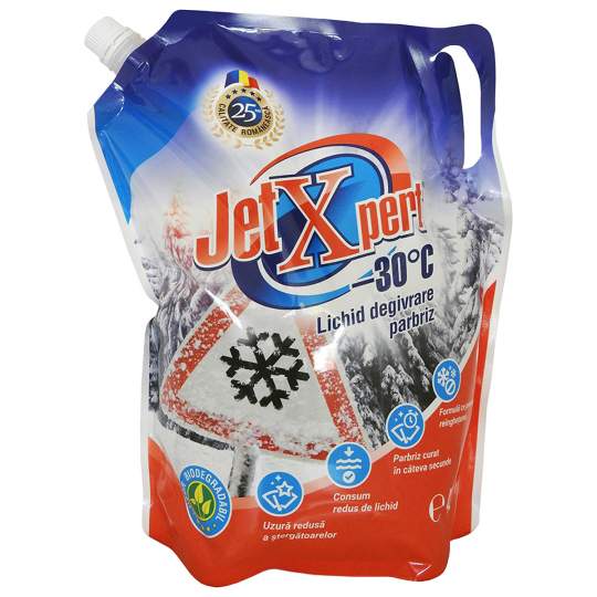Lichid parbriz iarna -30C JetXpert fara teflon, fara metanol (4 litri)