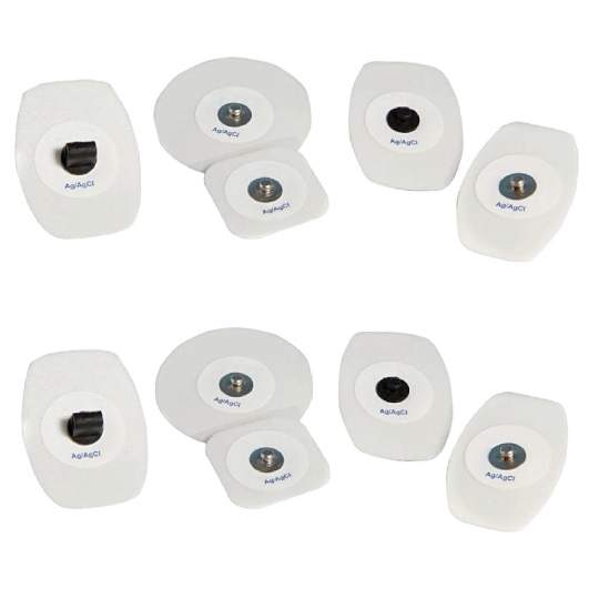 Electrozi ECG de unica folosinta, parte activa cu clorura de argint, 32x32 mm (50 bucati)