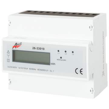 Contor trifazat pe sina digital 3x100A 6M