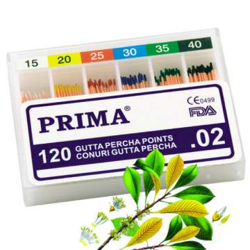 Conuri Gutta Percha asortate 15-40 si pe marimi (120 buc)