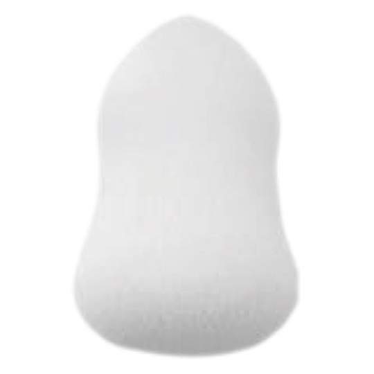 Burete pentru aplicat fond de ten, in forma de ou cu un varf ascutit, 4.2 x 6.2 cm, alb (1 bucata)