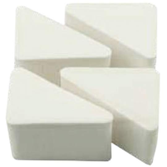 Buretei pentru aplicat fond de ten, triunghiulari, 5.0 x 4.0 x 2.4 cm, alb (4 bucati)