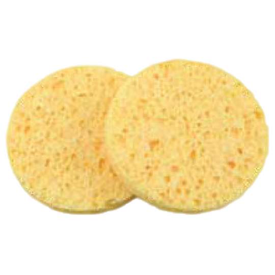 Bureti pentru indepartarea fondului de ten, rotund, D-6.5cm, galben (2 bucati)