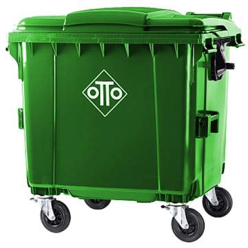 Container plastic pentru colectare selectiva gunoi, volum 1100 litri