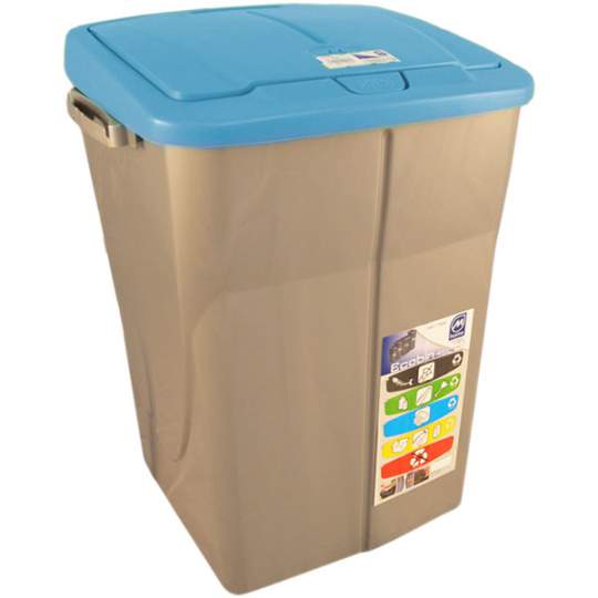 Cos gunoi 45L ECOBIN capac sistem push, colectare selectiva